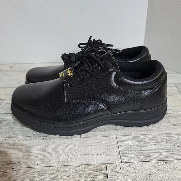 Perry Ellis Portfolio Men's 9.5 M Slip Guard Resistant Blk Work Shoes Ultra Foam - Picture 6 of 8